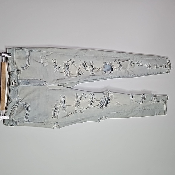 American Eagle super stretch size 10 distressed style high rise jeggings - Picture 1 of 8